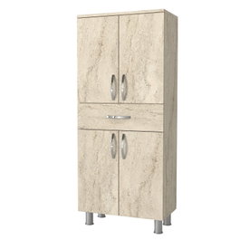 Hanah Home Gabinete de Baño Arizona 4 Doors Travertino Melamina 140x59.4x31.5 cm